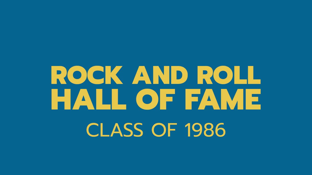Rock and Roll Hall of Fame 1986